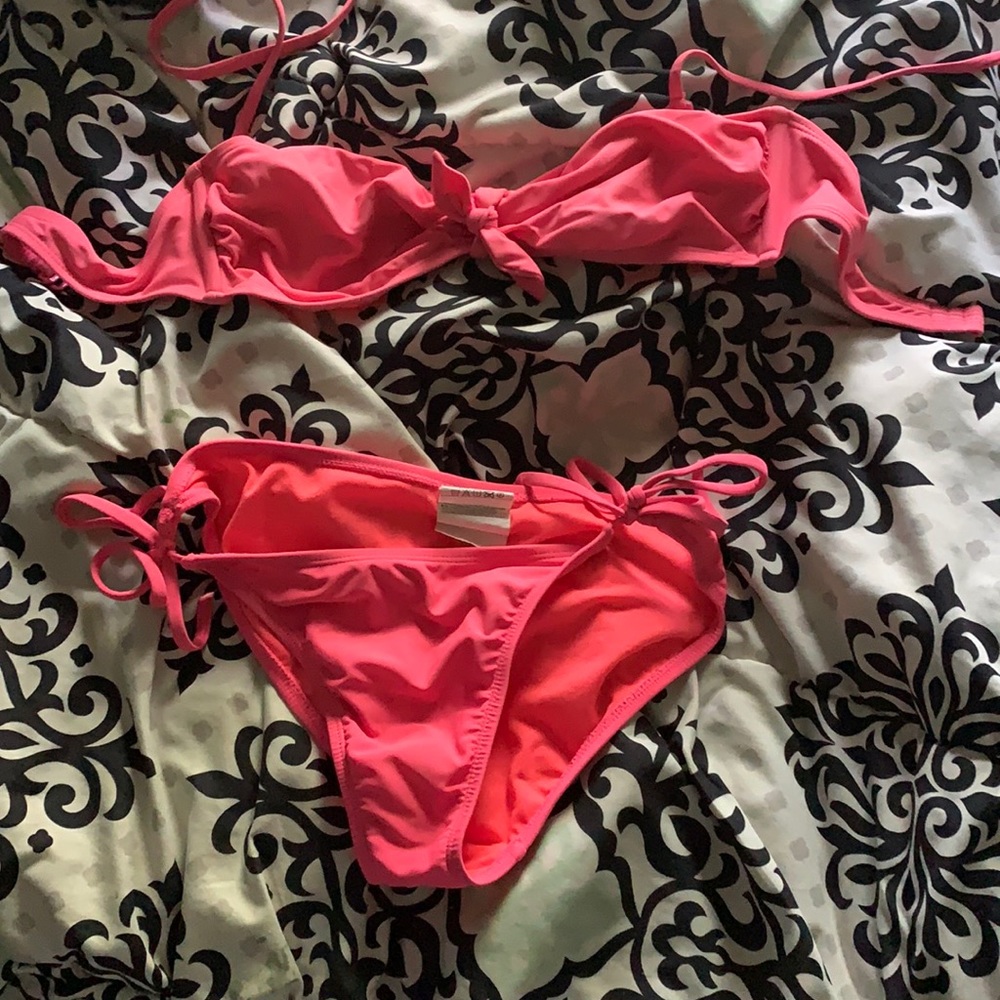 Pink swimsuit